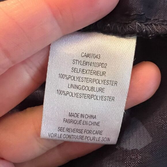 3 for $30! Anthropologie Daniel Rainn navy sheer blouse - Picture 6 of 9